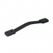 Click to see a larger image of Strap case handle polycarbonate ends - black - 200mm centre