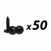Click to see a larger image of Pack of 50 Self tap screw No10 x 18mm flange head - black